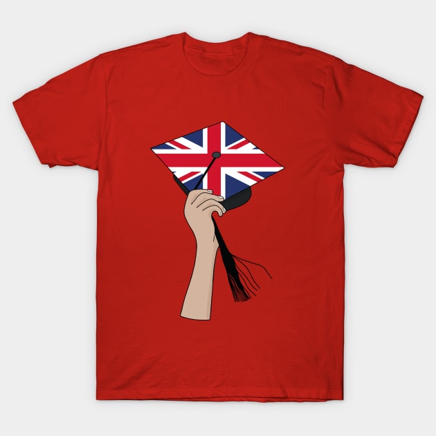 Holding the Square Academic Cap UK T-Shirt by DiegoCarvalho